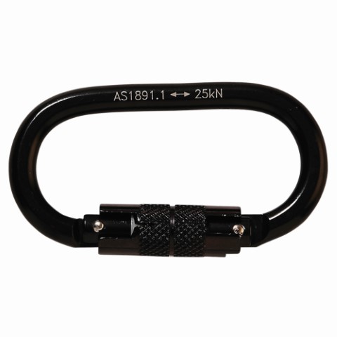 LINQ KARABINER DBL ACTION STEEL ALLOY 19MM